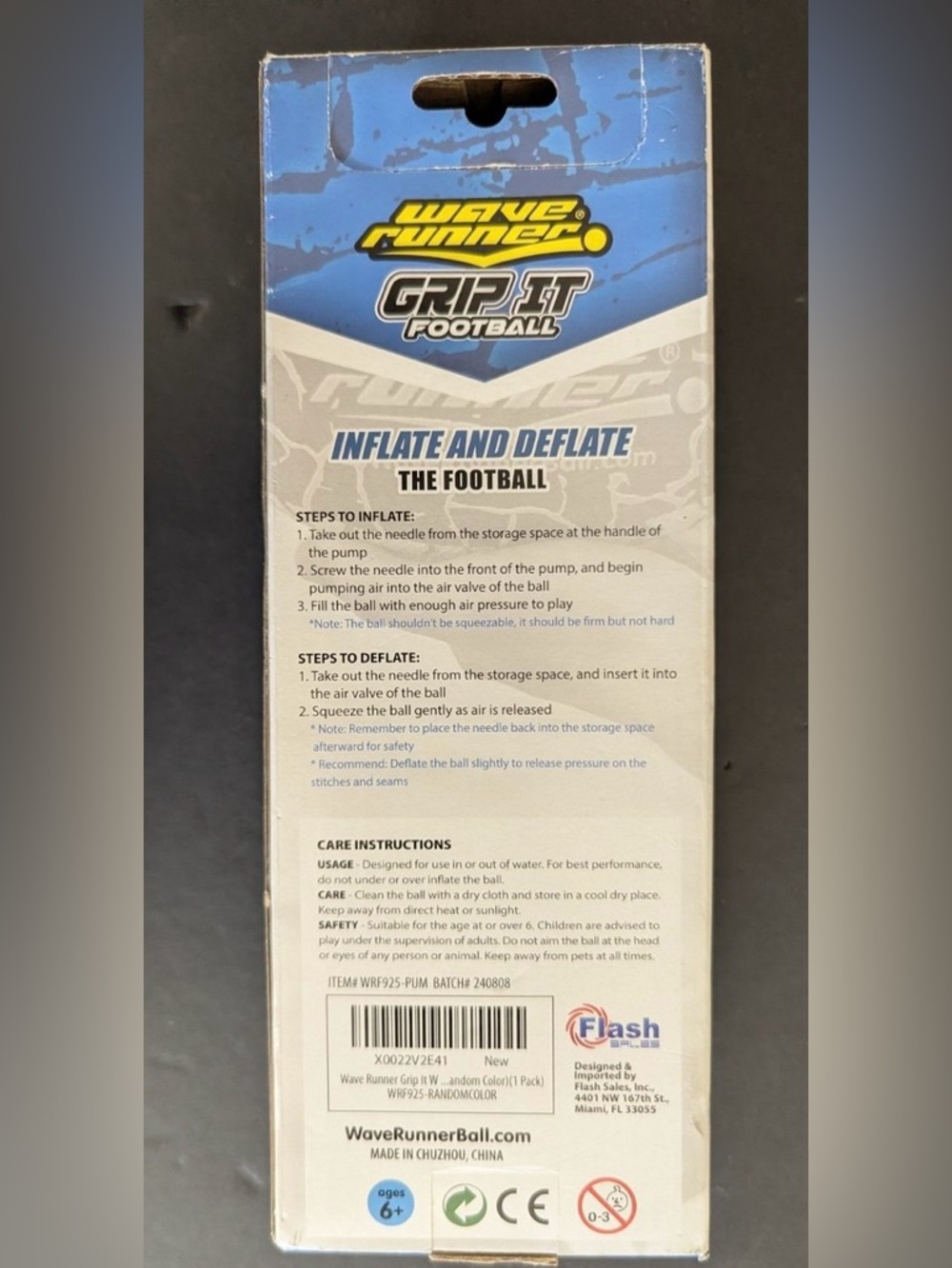 Wave Runner Grip It Waterproof Football - Picture 2 of 3